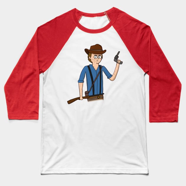 Arthur Morgan Baseball T-Shirt by adrianhebert